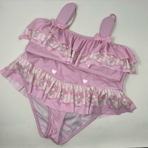 My Melody Sanrio 2 piece pink swimsuit